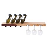 MODEL B wine and glass rack - one piece oak wood - Light Wood - Design : TU LAS 3