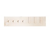 Wine and glass rack MODEL B  - one piece sycamore wood  - Light Wood - Design : TU LAS 6