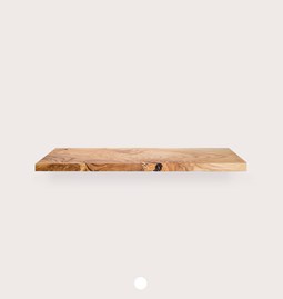 MODEL B0 floating shelf - one piece oak wood