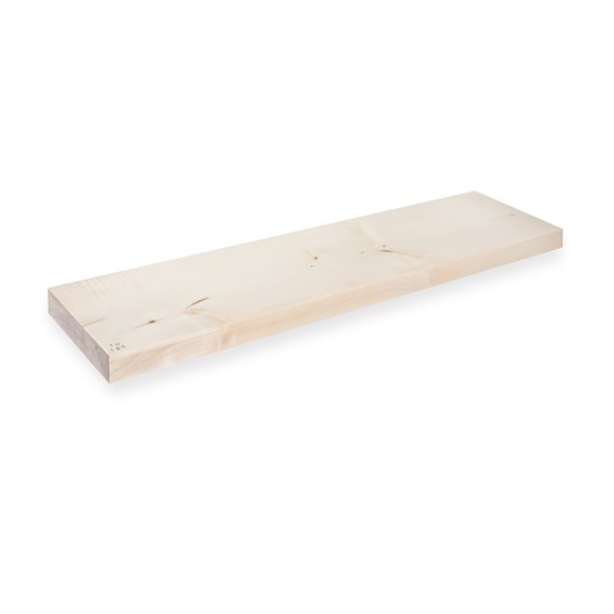 MODEL B0 floating shelf - one piece sycamore wood - Design : TU LAS