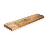 Floating shelf MODEL B0  - one piece wild cherry wood - Light Wood - Design : TU LAS 3