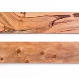 Floating shelf MODEL B0 - one piece pear wood - Light Wood - Design : TU LAS 2