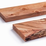 MODEL B0 floating shelf - one piece pear wood - Light Wood - Design : TU LAS 3
