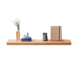 MODEL B0 floating shelf - one piece pear wood - Light Wood - Design : TU LAS 4