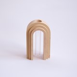 Marble finish vase / propagator Scala - apricot - Concrete - Design : Extra&ordinary Design 2