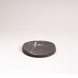 Oval tray in marble finish - White marble 5