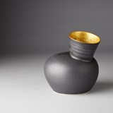 Vase SPEAK - Noir et doré - Or - Design : Jo Davies 2