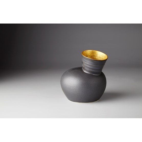 Speak Vase  - Black and gold - Design : Jo Davies