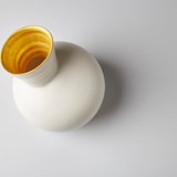Vase SPEAK - Blanc et doré - Or - Design : Jo Davies 2