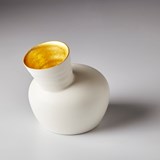 Vase SPEAK - Blanc et doré - Or - Design : Jo Davies 3