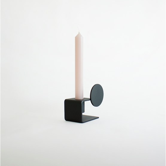 Candlestick - YVANNE - Black - Design : Gaëlle Pinel Studio