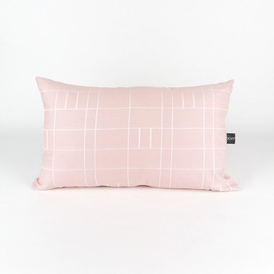 Coussin GRID nuée - Collection capsule STRUCTURE - Rose - Design : KVP - Textile Design