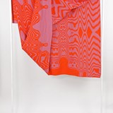 Plaid MOIRE - Collection capsule STRUCTURE - Orange - Design : KVP - Textile Design 2