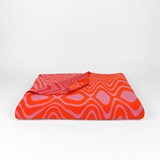 MOIRE Blanket - STRUCTURE capsule collection - Orange - Design : KVP - Textile Design 3