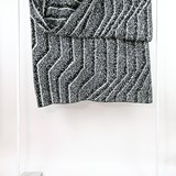 CONCRETE LANDSCAPE - Blender Textured Blanket #12 - Grey - Design : KVP - Textile Design 3
