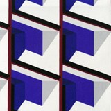 Coussin Front Block - Bleu - Design : KVP - Textile Design 5