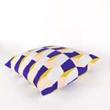 Volume Block 03 Cushion - Blue - Design : KVP - Textile Design 3