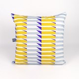 Coussin Balcony 002 - Bleu - Design : KVP - Textile Design 2