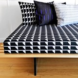 Lines Sequence Cushion - Black - Design : KVP - Textile Design 9