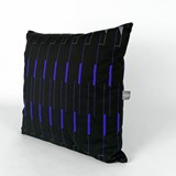 Lines Sequence Cushion - Black - Design : KVP - Textile Design 8