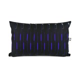 Lines Sequence Cushion - Black - Design : KVP - Textile Design 2