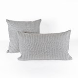 Quilted Wool Light Grey 65 Cushion 2