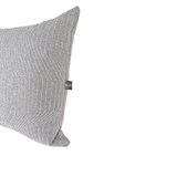 Quilted Wool Light Grey Cushion 3