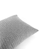 Quilted Wool Light Grey Cushion - Grey - Design : KVP - Textile Design 4
