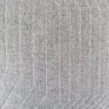 Quilted Wool Light Grey Cushion - Grey - Design : KVP - Textile Design 5