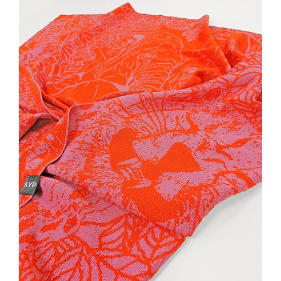 Couveture de naissance  / Enfant - CAPUCINE - Orange - Design : KVP - Textile Design