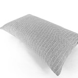 Quilted Wool Light Grey 65 Cushion 6