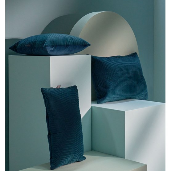 Coussin Quilted Velvet Emeraude - Vert - Design : KVP - Textile Design