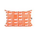 Coussin BLOCK WINDOW capucine - Collection capsule STRUCTURE - Orange - Design : KVP - Textile Design 2