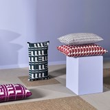 Coussin Jacquard Block - Gris - Design : KVP - Textile Design 14