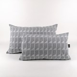 Jacquard Shadow Volume Med Cushion - Grey - Design : KVP - Textile Design 2