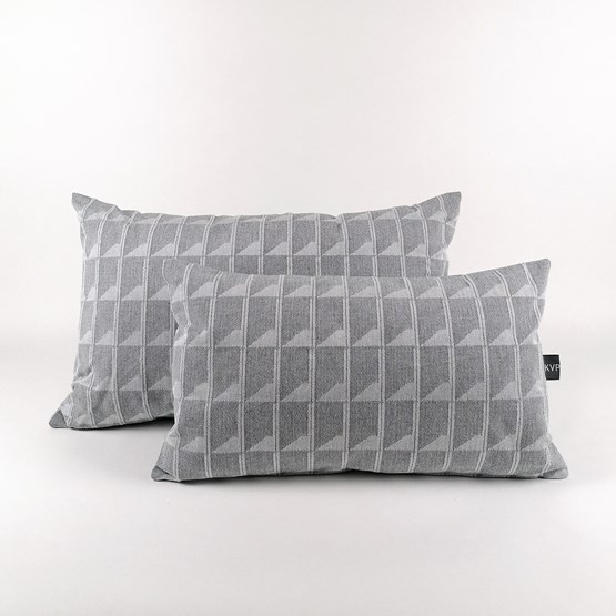 Jacquard Shadow Volume Med Cushion - Grey - Design : KVP - Textile Design