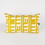BLOCK WINDOW + GRID Cushion - Yellow 07 - Yellow - Design : KVP - Textile Design 4