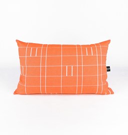 Coussin GRID capucine - Collection capsule STRUCTURE