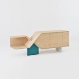 CHROMOSOME sideboard - Solid beech legs 3