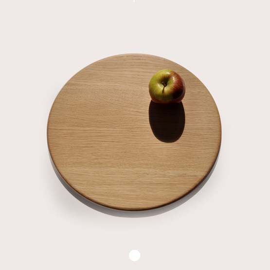 Round serving boards - oak - Light Wood - Design : Beuzeval Furniture