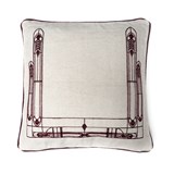 Cushion Vitrail - Burgundy - Brown - Design : Coco Brun 2