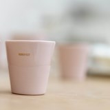 Espresso cup "LOVE" - powder pink - Pink - Design : Sophie Masson 3