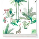 Wallpaper Grand Tamtam - Rose - Pink - Design : Little Cabari 2