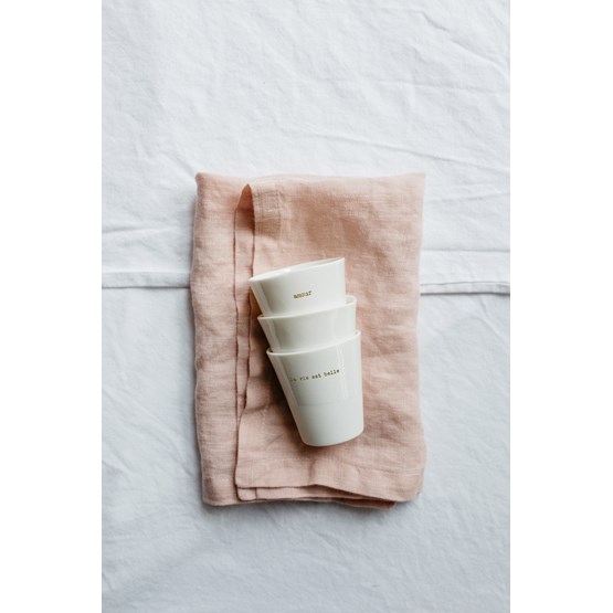 Tasse à expresso AMOUR - Blanc cassé - Design : Sophie Masson