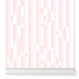 Papier-peint Polka - rose - Rose - Design : Little Cabari 2
