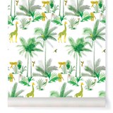 Wallpaper Tamtam - Minty - Green - Design : Little Cabari 2