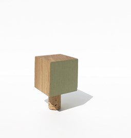 MON PETIT BOUCHON for wine bottles - wood and GREY GREEN