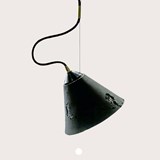 Hanging lighting BURO - black silicone 6