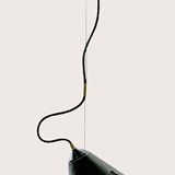Hanging lighting BURO - black silicone 2