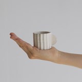 Duo espresso cups La Montagne - White - Design : La gadoue Atelier 3